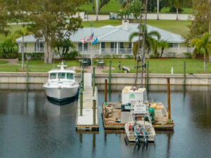 Labelle - boat outside main offices